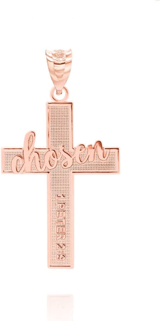 Fine 10k Gold 1 Peter 2:9 "Chosen" Pendant