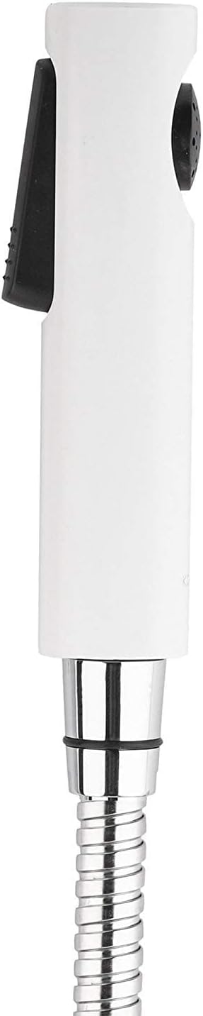 - Cuff Health Faucet for Toilet with Flexible Hose Pipe and Holder | Ideal Toilet Jet Spray for High Water Pressure | Bathroom Jet Spray with Easy Grip Design| White, 1.2 M Hose