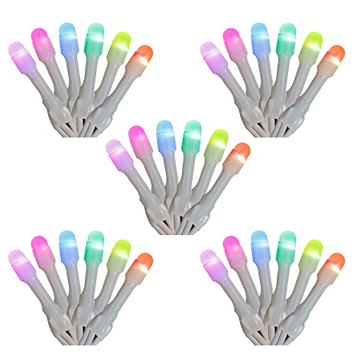 Image of Home Heritage Luminations Christmas Holiday Party Lights, Twinkly Smart App Control, 7-Foot String of Icicle Style, 50 RGB LED Bulbs (5 Pack)