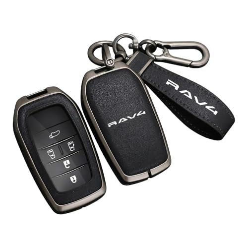 �g���^ �V�^ RAV4 60 �n XA60 �X�}�[�g�L�[�P�[�X �L�[�J�o�[ �{�v�� PVC ���U�[ �����������^���t���[�� 2/3 �{�^���Ή� ���^�y�� �ϏՌ� �h�� �d�g�����Ȃ� �M�t�g�{�b�N�X�t �����Y (RAV4 �ɓK�p, �u���b�N) [���s�A���i
