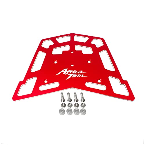 Top Rack Rear Tail Luggage Cargo Compatible for Africa Twin CRF1100L 2024-2025/Adventure Sports ES/DCT CRF1100 2020-2025 (Red)