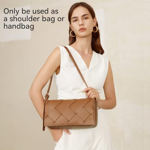 Image of BOSTANTEN Woven Purses for Women Vegan Leather Hobo Bag Shoulder Handbags