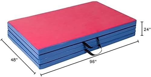 Miniatura 7 de Polar Aurora Colchoneta de gimnasia plegable gruesa de 4 x 8 x 2 pulgadas para ejercicios aeróbicos para yoga