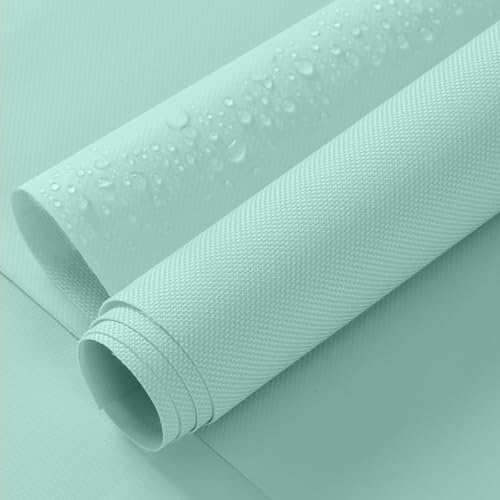 ANMINY 100% Waterproof Fabric Marine Canvas, 58" W 600D, 3 Yards Aqua
