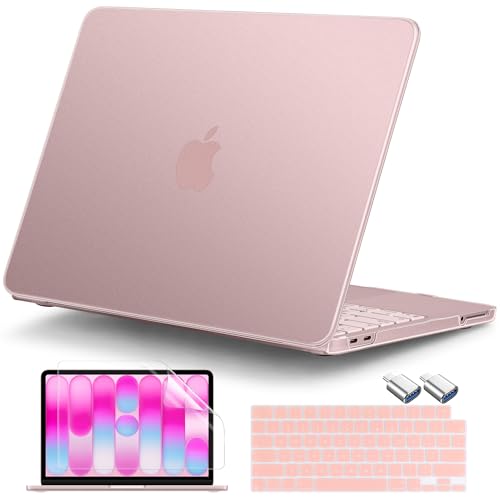 DONGKE Matte Frosted Compatible with MacBook Neo 13 Inch 2026 (Model A3404 | A18 Pro Chip) | Anti-Crack & Scratch & Fingerprint | 100% Match Official Color Blush