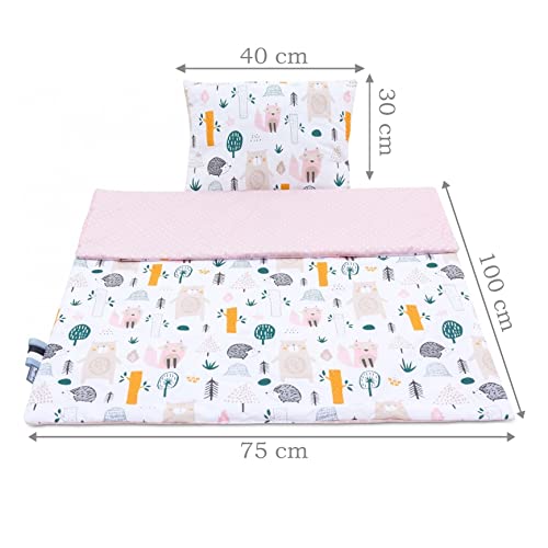 Bellochi Set Biancheria Lettino Neonato e Cuscino