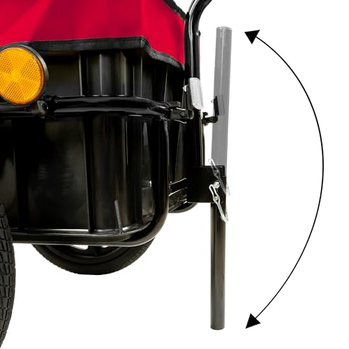 Zelsius Fahrradanhänger Transport | 68 Liter | Transportwagen, Fahrradwagen, Handwagen | Anhänger für Fahrrad, Lastenanhänger mit Kunststoffwanne | Transportanhänger, Transportbox