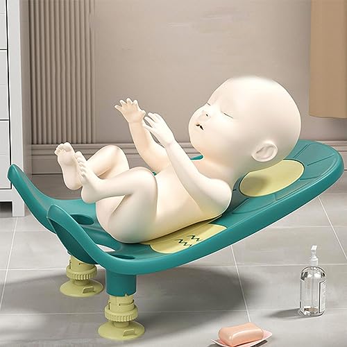 Image of Baby Bath Support, Ergonomics Infant Bath Support Tub Multifunctional for Household (Green)
