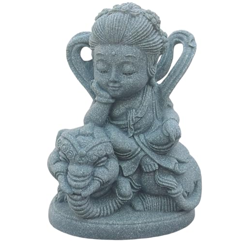 Estatua de Buda de piedra para acuario y decoración zen