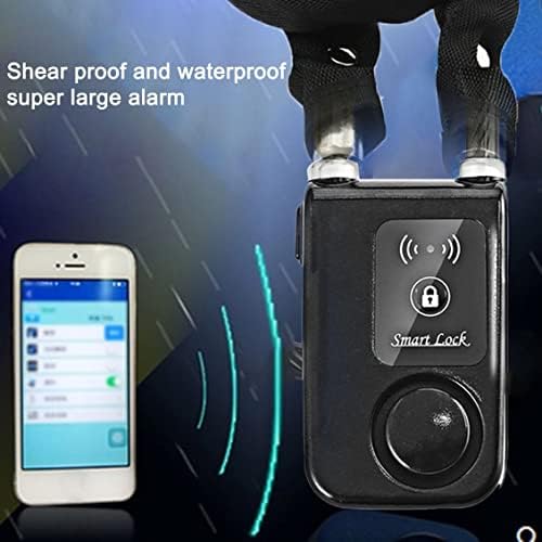 BigBigHundred Smart Lock Intelligent Wireless Keyless Glass Door Chain Lock Scooter Own Electric Vehicle Anti-theft Alarm Password Lock