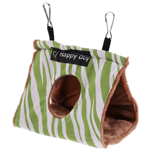 Yardwe Parrot Hammock Bird Nest Soft Winter Hanging Bed for Birds Comfortable and Warm Sleeping for Parakeets and Budgies Thick Design