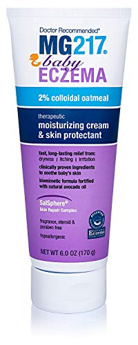 MG217 Baby Eczema Cream With 2% Colloidal Oatmeal, for eczema, rash, & dermatitis - 6 Oz Tube