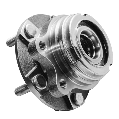 Image of Detroit Axle - 2 Front Wheel Bearing Hubs Assembly Replacement for 2007 2008 2009 2010 2011 2012 Nissan Altima [2.5L 5 Lug w /ABS]