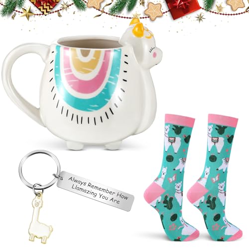 Set de 3 Piezas Mug Llama y Accesorios para Mujeres miniatura 1