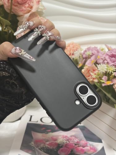 Coque iPhone 16 Plus silicone noir idéale pour le bureau et les sorties