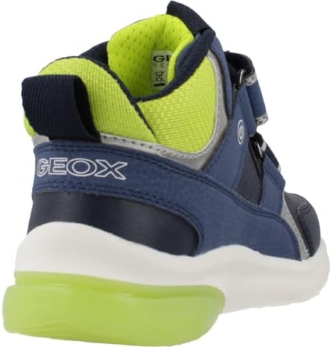 Geox J CIBERDRON BOY Blauw / Rood - Gratis levering | ! - Schoenen Lage sneakers Kind € 69,90
