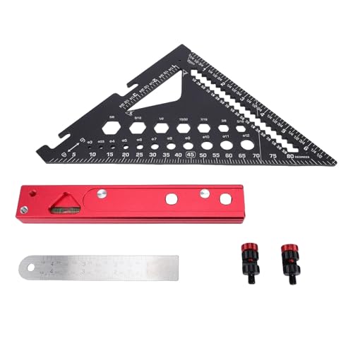 Escuadra portátil de aleación de aluminio para carpintería miniatura 6