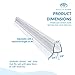 2-Pack - Aulett Home Frameless Shower Door Bottom Seal with Drip Rail - 3/8