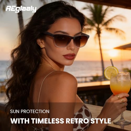 Image of Polarized Retro Trendy Sunglasses Womens Mens UV Protection Shades