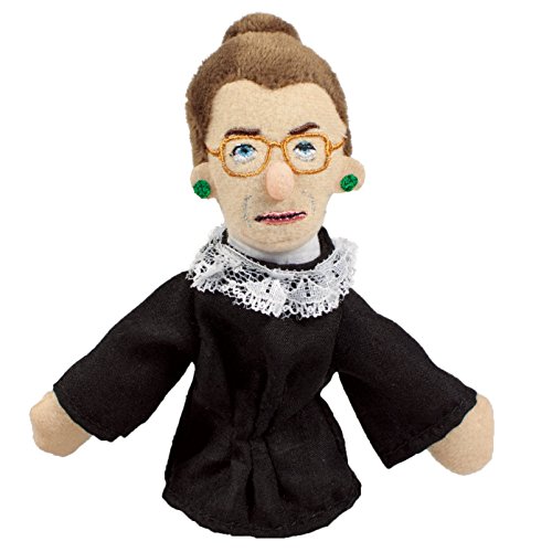 The Unemployed Philosophers Guild Ruth Bader Ginsburg Magnetic Personality - Plush Finger Puppet and Refrigerator Magnet, Approx 4