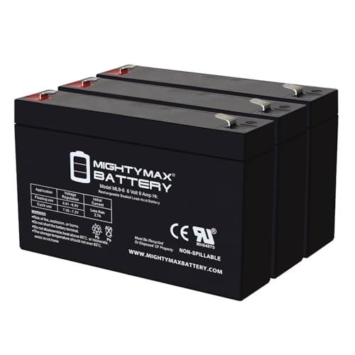 Batería Mighty Max 6V 9Ah AGM Terminal F2