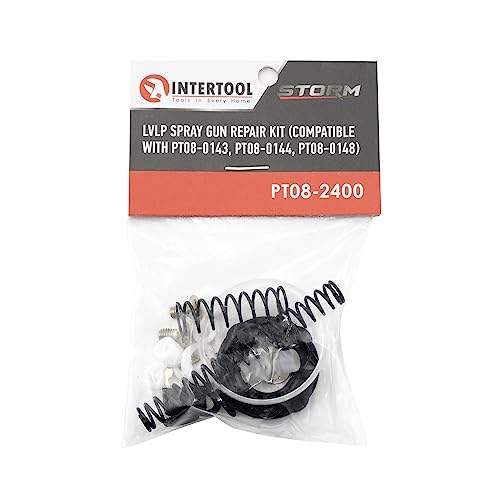 Image of INTERTOOL LVLP Spray Gun Repair and Spare Parts Kit Storm (Compatible with PT08-0143, PT08-0144, PT08-0148) PT08-2400