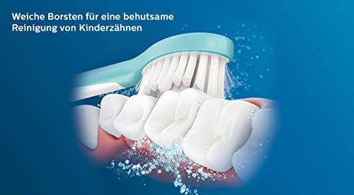 Philips Sonicare For Kids Elektrische Zahnbürste HX6322/04, mit Schalltechnologie, für Kinder, inkl. Aufsteckbürsten ab 7 Jahren – Bild 6