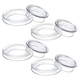 TAGVO 2'' Clear Patio Table Umbrella Hole Ring and Cap Set, Table Umbrella Hole Ring Plug and Cap...