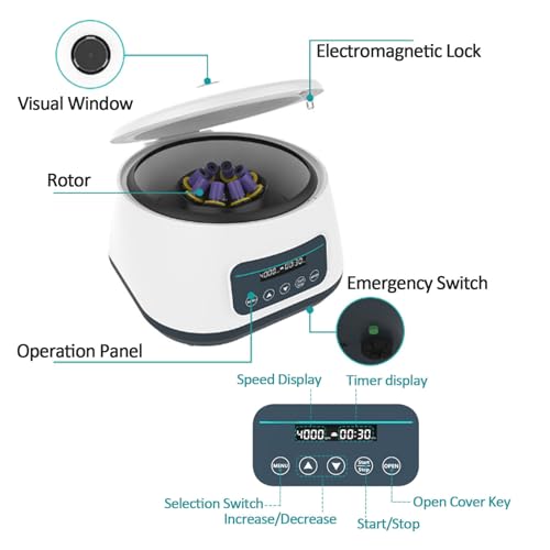 Centrifugeuse pour sang portable écran LCD de table pour pratique médicale et PRP