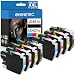 Produktbild NINETEC LC421XL LC-421XLVAL Multipack Druckerpatronen Kompatibel für Brother LC-421XL LC421 421 XL LC421XLVAL für Brother DCP-J1050DW DCP-J1140DW DCP-J1800DW MFC-J1010DW 8-Pack