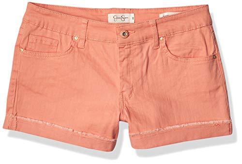 Jessica Simpson Women's Forever Roll Cuff Short, Burnt Coral, 29