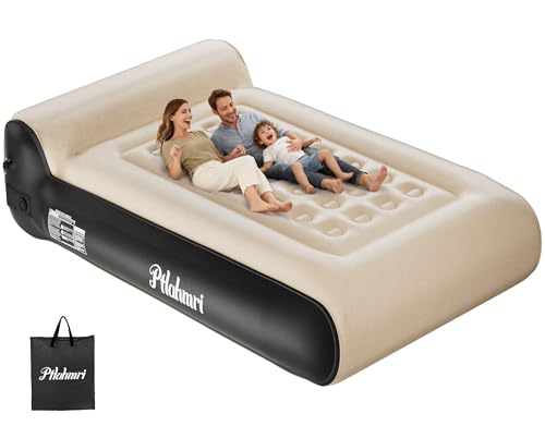 Ptlahmri Queen Air Mattress Full with Built in Pump for Camping 16' High Speed Inflatable Mattress...