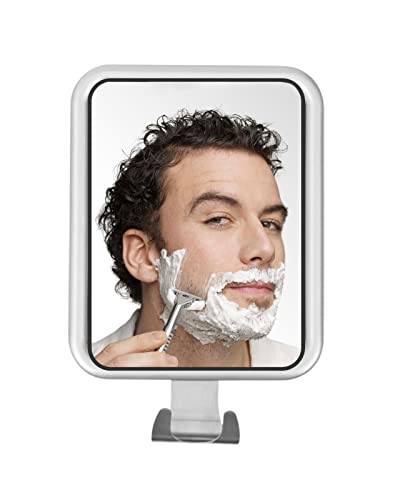 VVGAOGES Duschspiegel,Beschlagfrei Spiegel,Rasierspiegel Dusche,Spiegel mit Saugnapf,Beschlagfreier Badspiegel mit Abnehmbarer,Shower Mirror Fogless for Shaving Cover