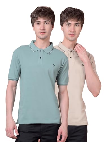 Image of Dollar Pack of 2 Men's Cotton Polo T-Shirt with Classic Collar