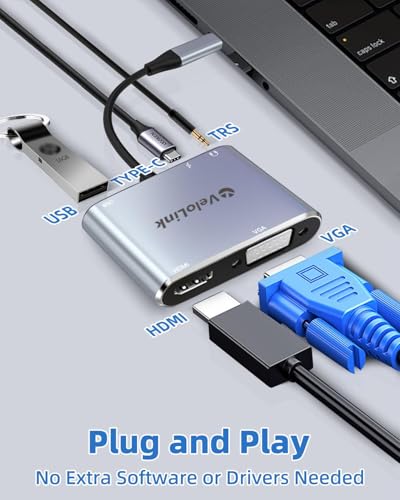 Image of USB C Hub MultiPort Adapter