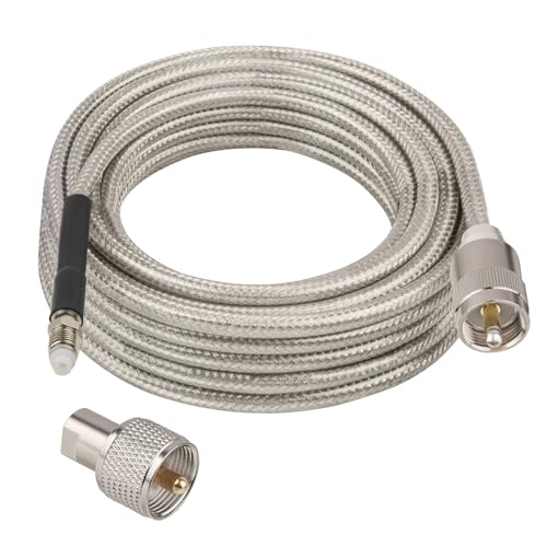 Cable coaxial RG8X de baja pérdida FME a PL-259 que optimiza la recepción en radio jamón y marina