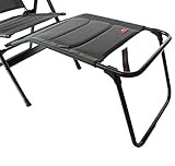 osoltus Universal Alu Fußablage Fußhocker für Campingsessel grau faltbar
