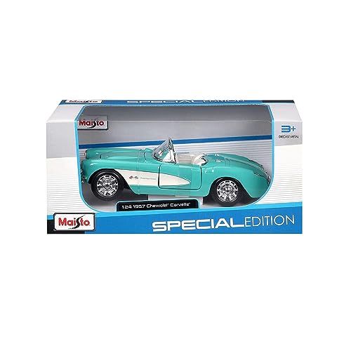 Maisto 1:24 Scale Chevrolet Corvette 57 Model Car (Colors May Vary)