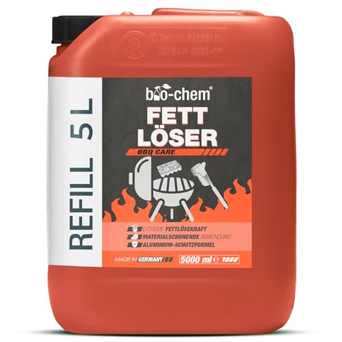bio-chem Fettlöser Grillreiniger 5 Liter Kanister - Effektive Reinigung in Profi-Qualität I...
