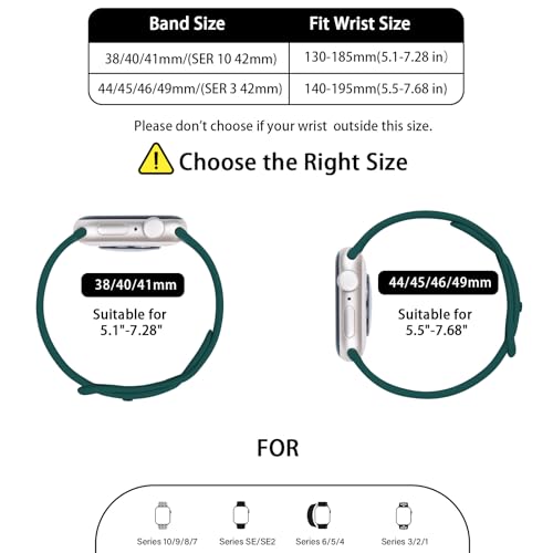 Image of Thin Silicone Band Compatible with Apple Watch 41mm 38mm 40mm 46mm 45mm 42mm 44mm, Slim Narrow Replacement Sport Strap Wristband for iWatch Series 11 10 9 8 7 6 5 4 SE Ultra 3 2 1 Women Men