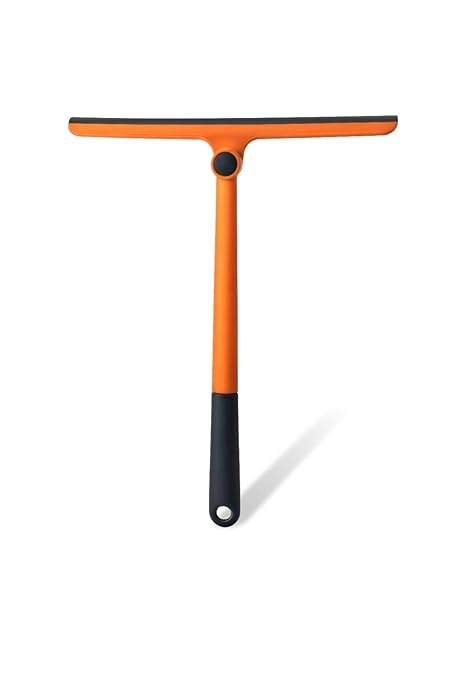 TLBB 360 degree Rotating Glass Wiper Mirror Scraper Brush with Rubber Rotatable Cleaning Glass Wiper Window Cleaner Silicone Squeegee Rotatable Wiper Brush for Bathroom Windows Car Glass Platfrom