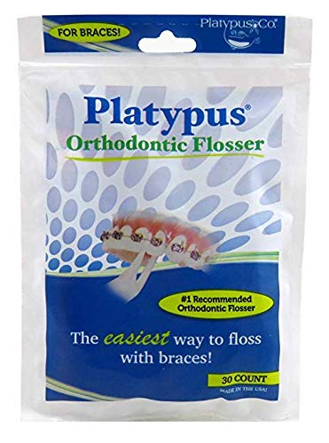 Platypus Orthodontic Flosser 30 Count Bag (6 Pack)