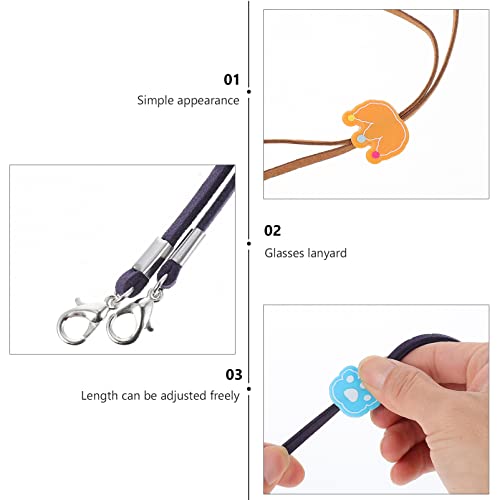 TOYANDONA 5Pcs Vidros Com Quadro da Corda Cadeia de Óculos de de Corda Titular Vidros Ajustável Apro