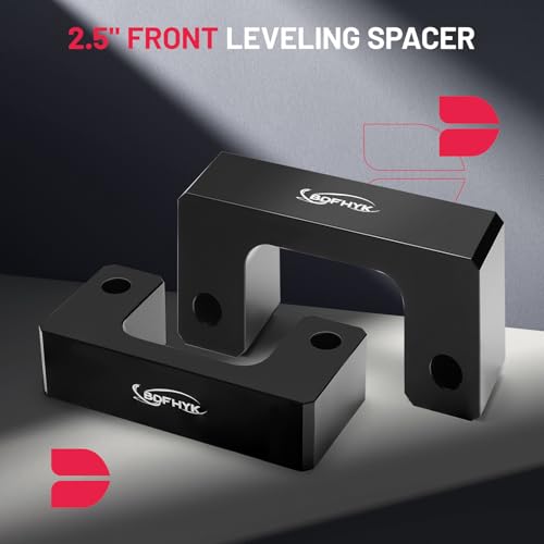 Image of BDFHYK 2.5 inch Front Leveling Lift Kit Compatible with 2007-2021 Silverado 1500 /Tahoe /Avalanche 1500 /Suburban 1500 | Yukon Sierra 1500 /Yukon XL 1500 Front Lift Spacers 2 Pack