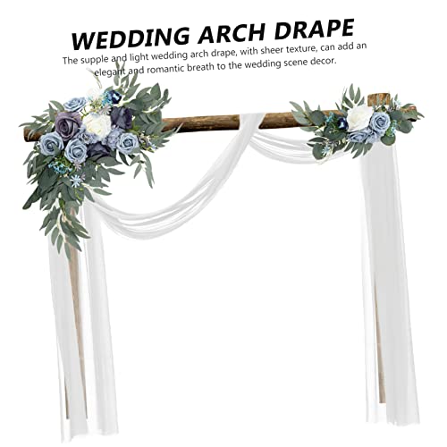 Tela de cortina sheer para bodas POPETPOP: drapeado romántico para altares y techos de eventos 8