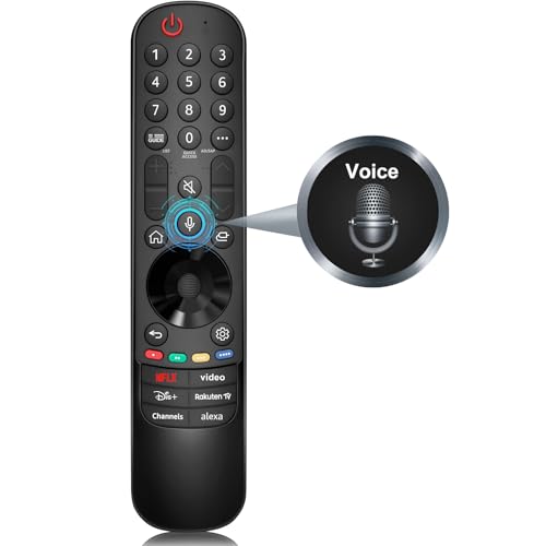 Voice Magic Fernbedienung für LG Fernseher, Ersatz für LG Original Remote MR20GA MR21GA MR22GA MR23GA, Passend für LG UHD OLED QNED NanoCell 4K 8K Smart TV, mit Pointer und Sprachfunktion