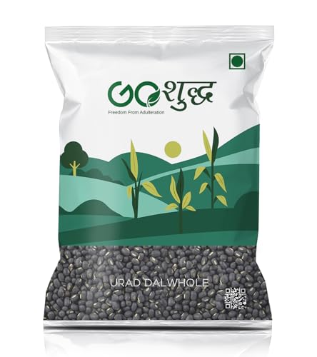 Goshudh Black Urad Dal Whole 500 g Pack | Unpolished Sabut Urad Dal