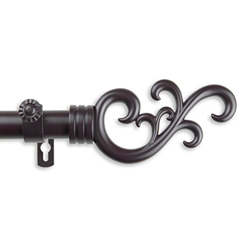 Rod Desyne Single Set Curtain Rod, 160-240