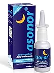 Asonor Snoring Nasal Spray (30milliliter), Effective Snore Stopper Drops for Better Sleep, Snore Relief Remedy Opens Up The Throat Air Passage, Enables Better Breathing, Natural Anti-Snoring Solution