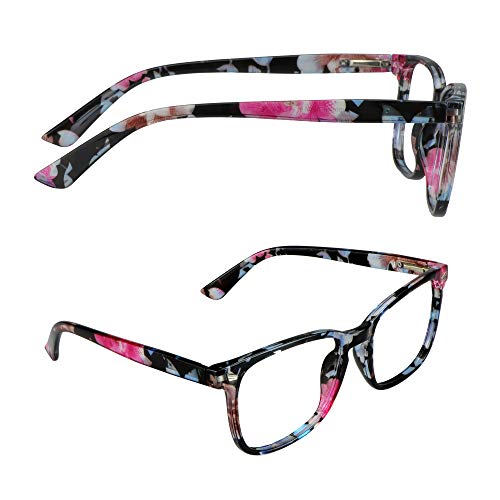 Image of Vintage Square Progressive Multifocal Presbyopic Glasses, Anti-Blue Light Glasses for Men Women Readers (+0.00 /+1.00 Magnification)